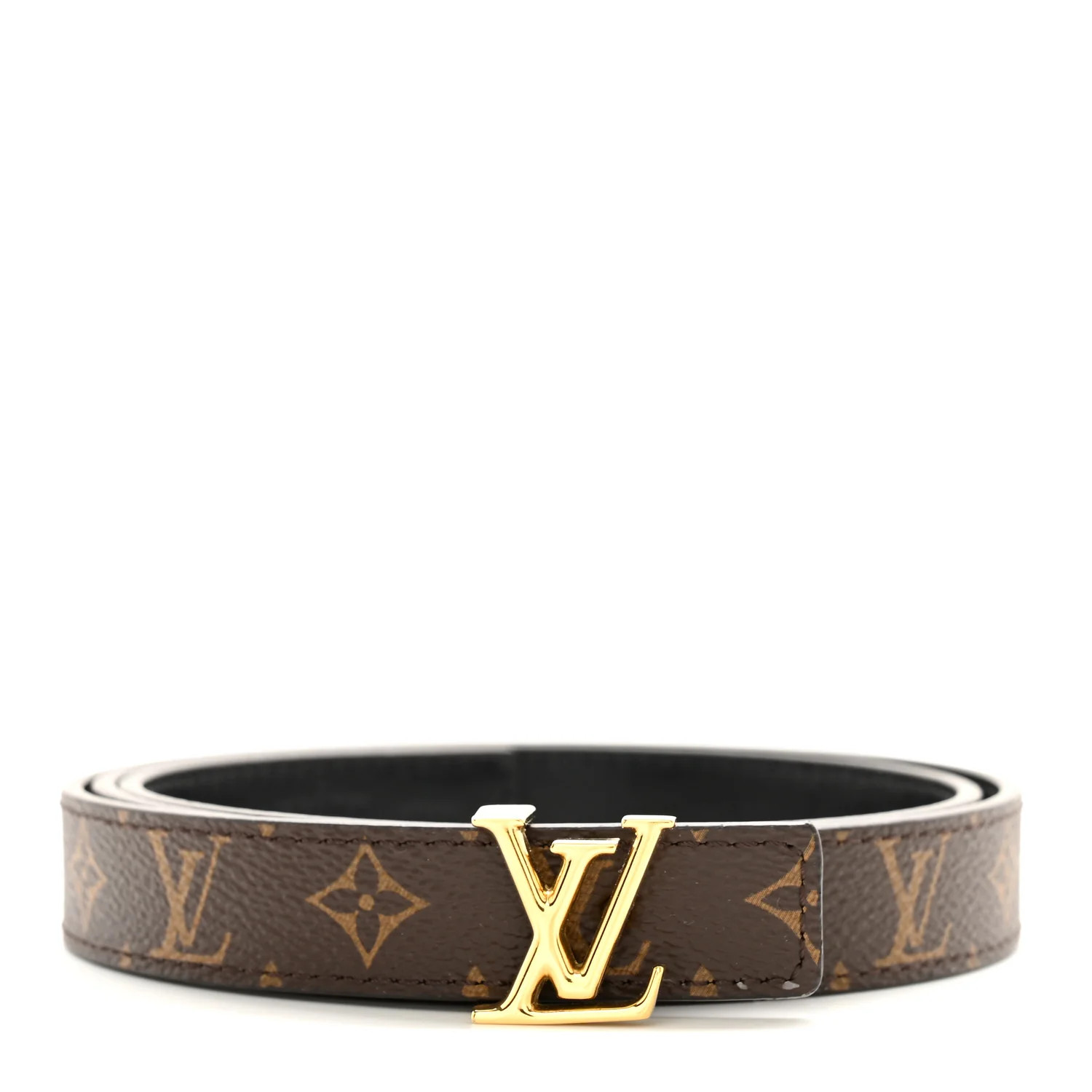 Calfskin Monogram 20mm LV Iconic Reversible Belt 80 32 Black | FASHIONPHILE (US)