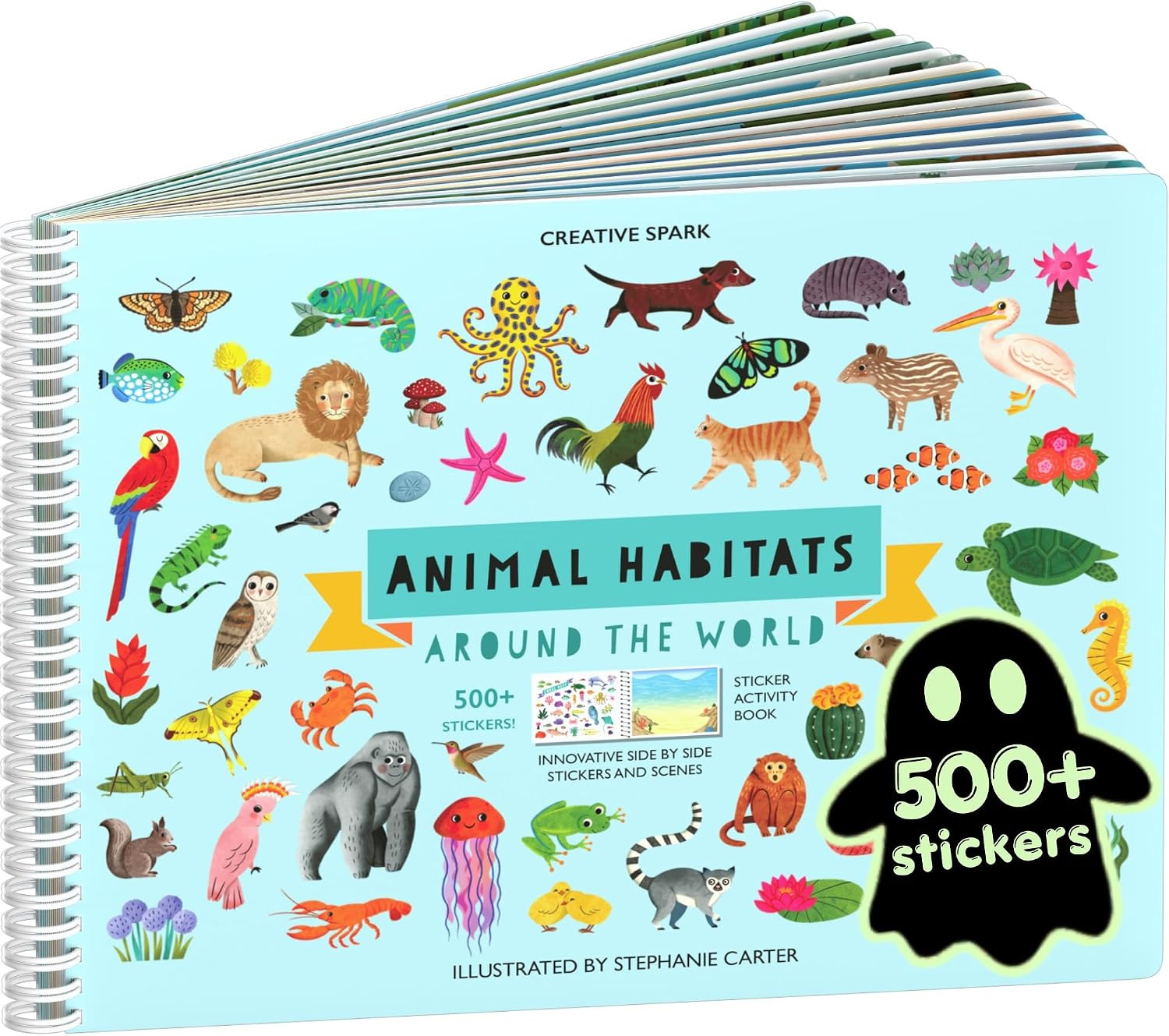 Cupkin Animal Habitats Sticker Book | 12 Coloring & Activity, 500+ Stickers | Amazon (US)