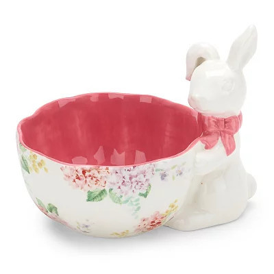 Easter Bunny Candy Bowl, Green/White/multicolor, 5.9L x 7.5W 6.3H , Ceramic | Kirkland's Home | Kirklands