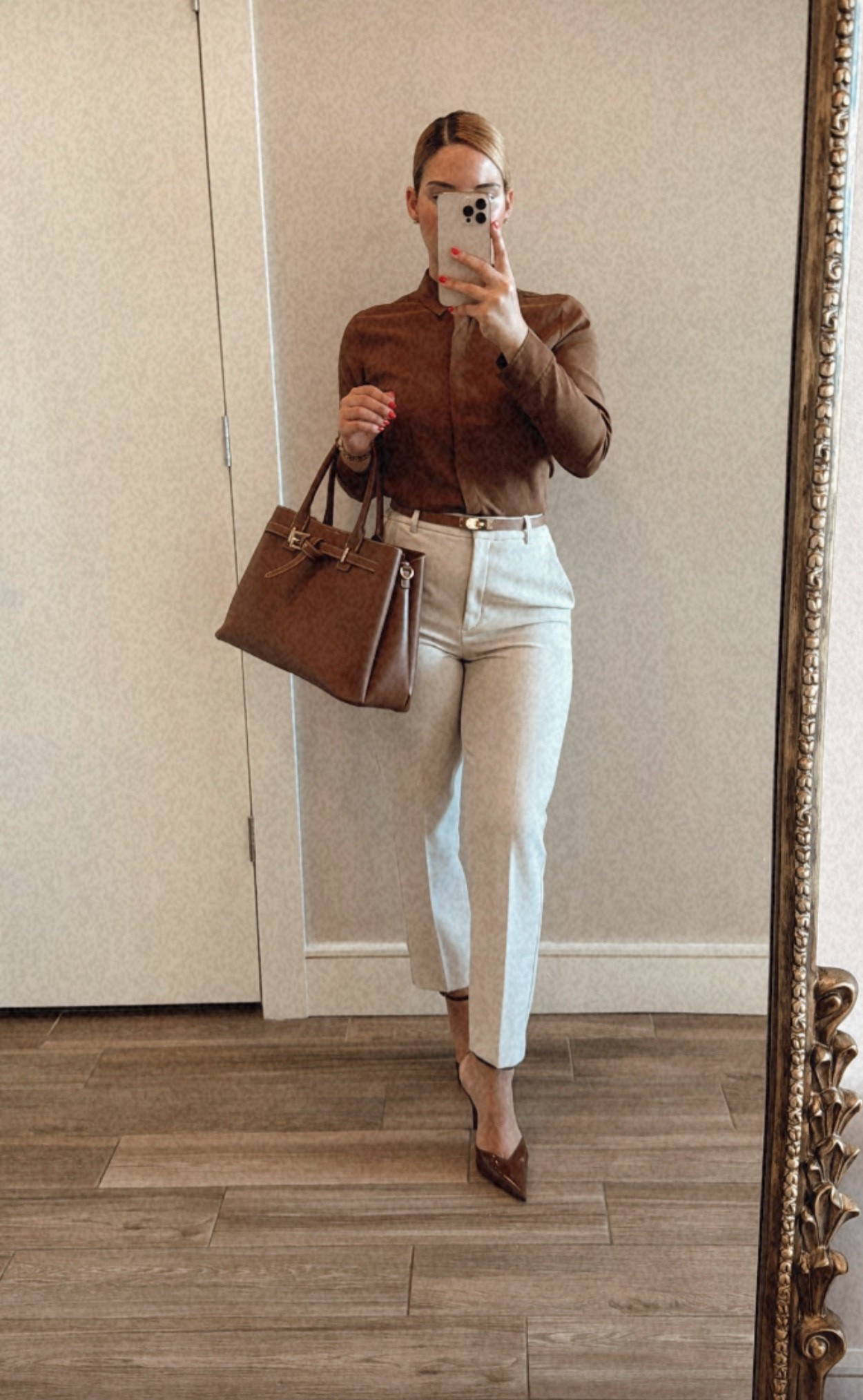 #OOTD workwear 🍂

Heels: Zara Patent Finished Heeled Shoes 

#LTKBeauty #LTKWorkwear #LTKFindsUnder100