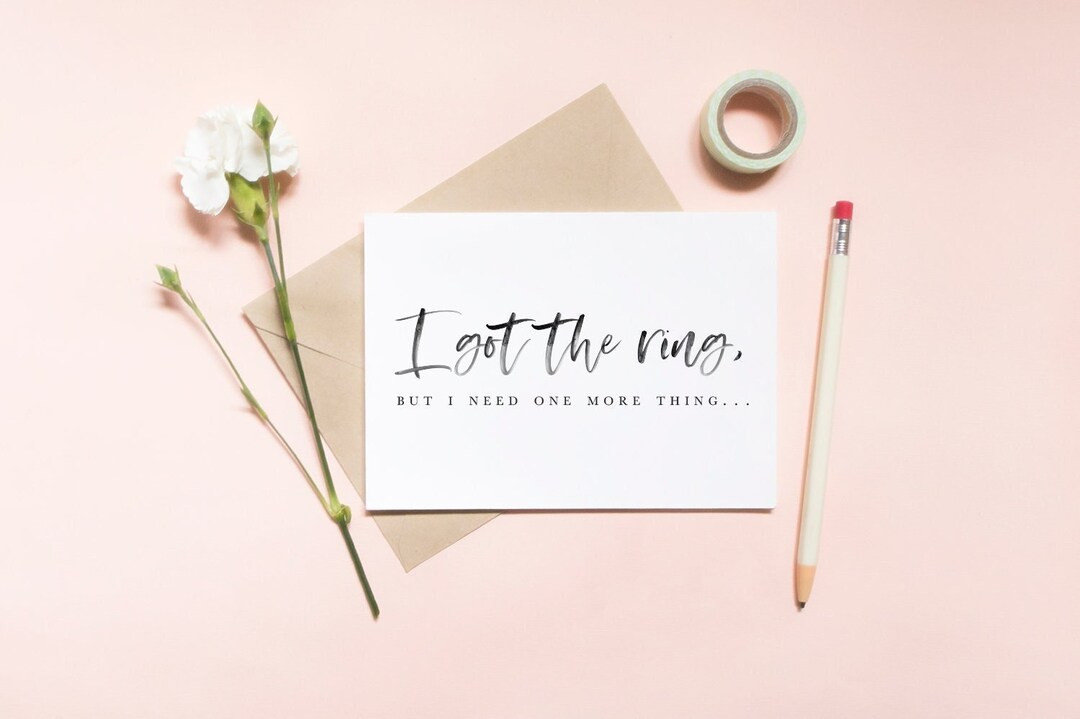 I Got the Ring but I Need One More Thing, Funny Wedding Party Card, Bridal Card, Maid of Honor Pr... | Etsy (US)