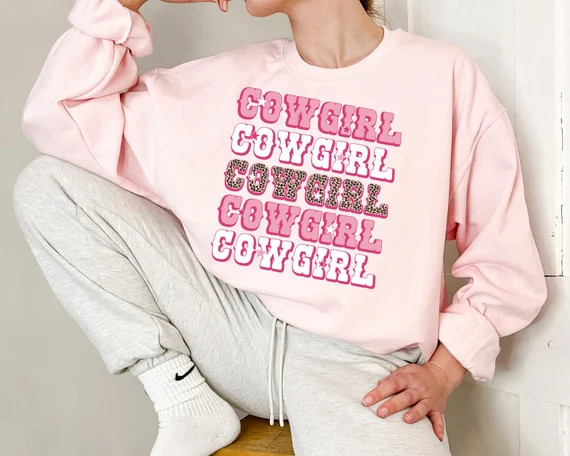 Cowgirl Sweatshirt  Western Girl  Nashville  Southern | Etsy | Etsy (US)