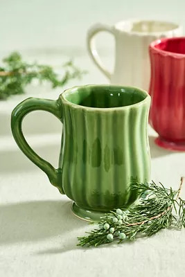 Scalloped Stoneware Mug | Anthropologie (US)
