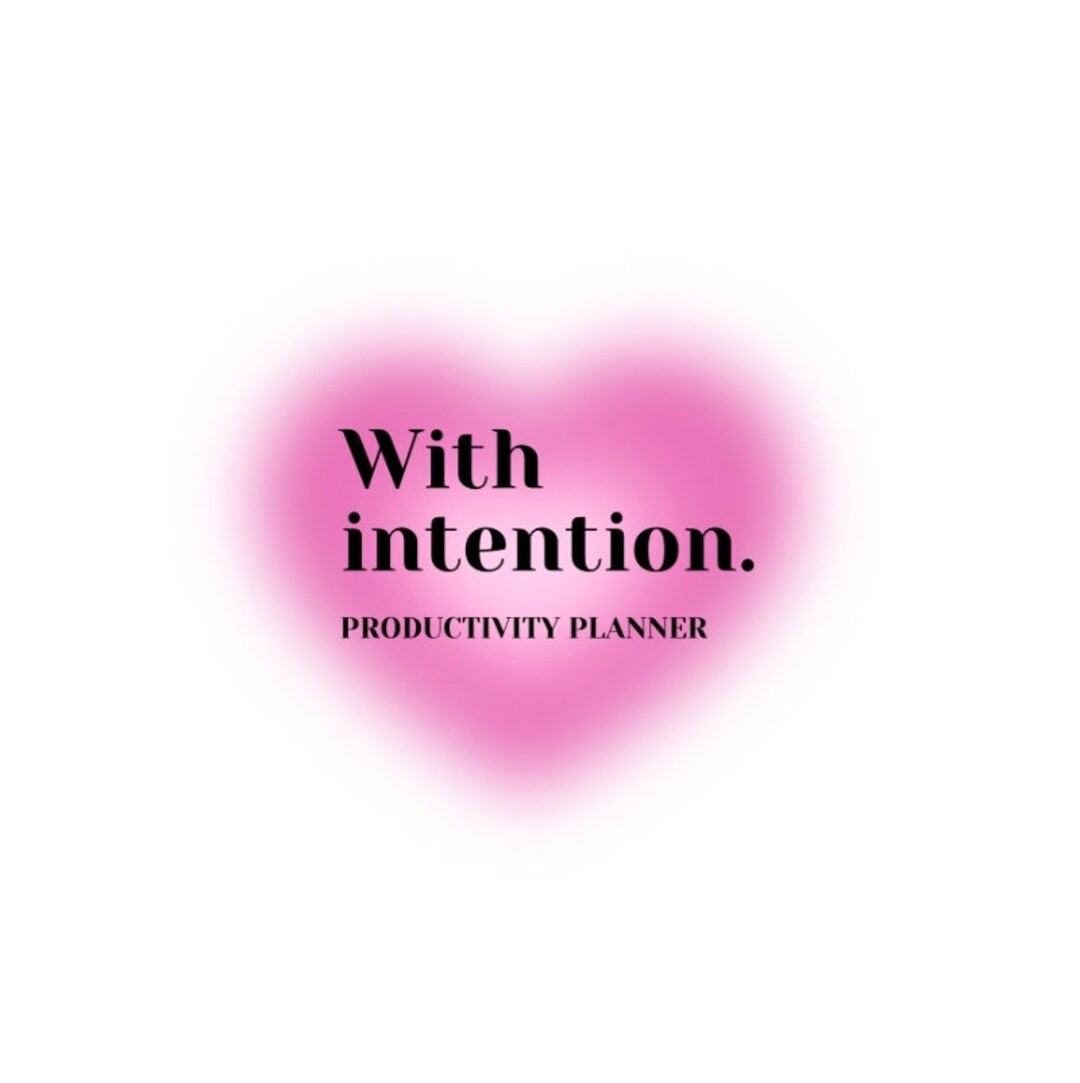 Productivity Planner With Intention - Etsy UK | Etsy (UK)