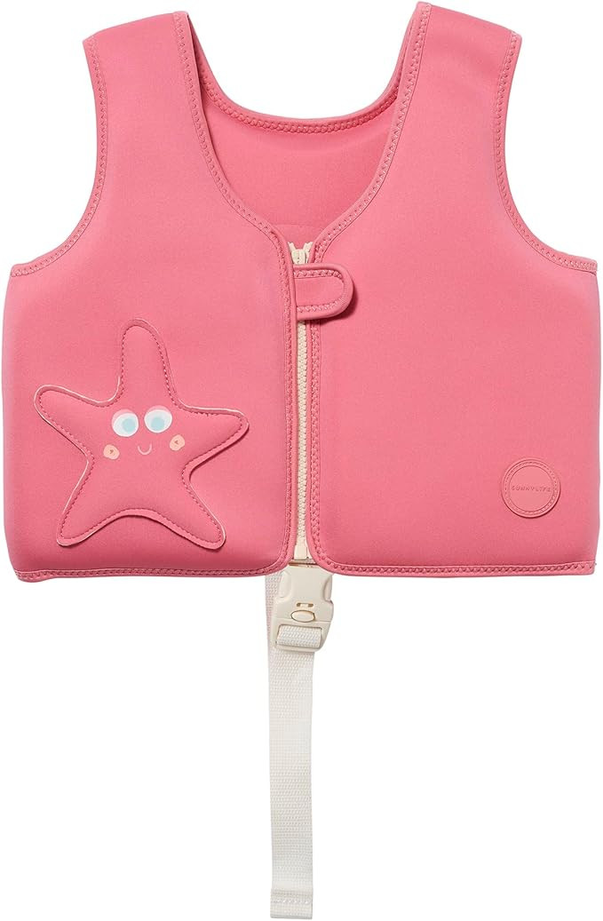 SUNNYLiFE Childrens Comfortable Swim Vest, for 2 to 3 Year Olds with Adjustable Safety Strap, Oce... | Amazon (US)
