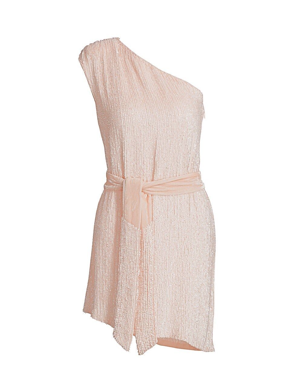 Retrofête Women's Ella One-Shoulder Sequin Dress - Baby Pink - Size XS | Saks Fifth Avenue