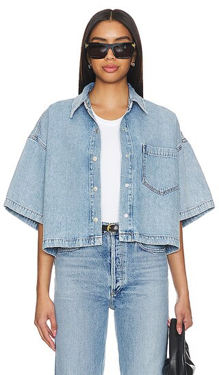 Rona Box Shirt in Effect | Revolve Clothing (Global)