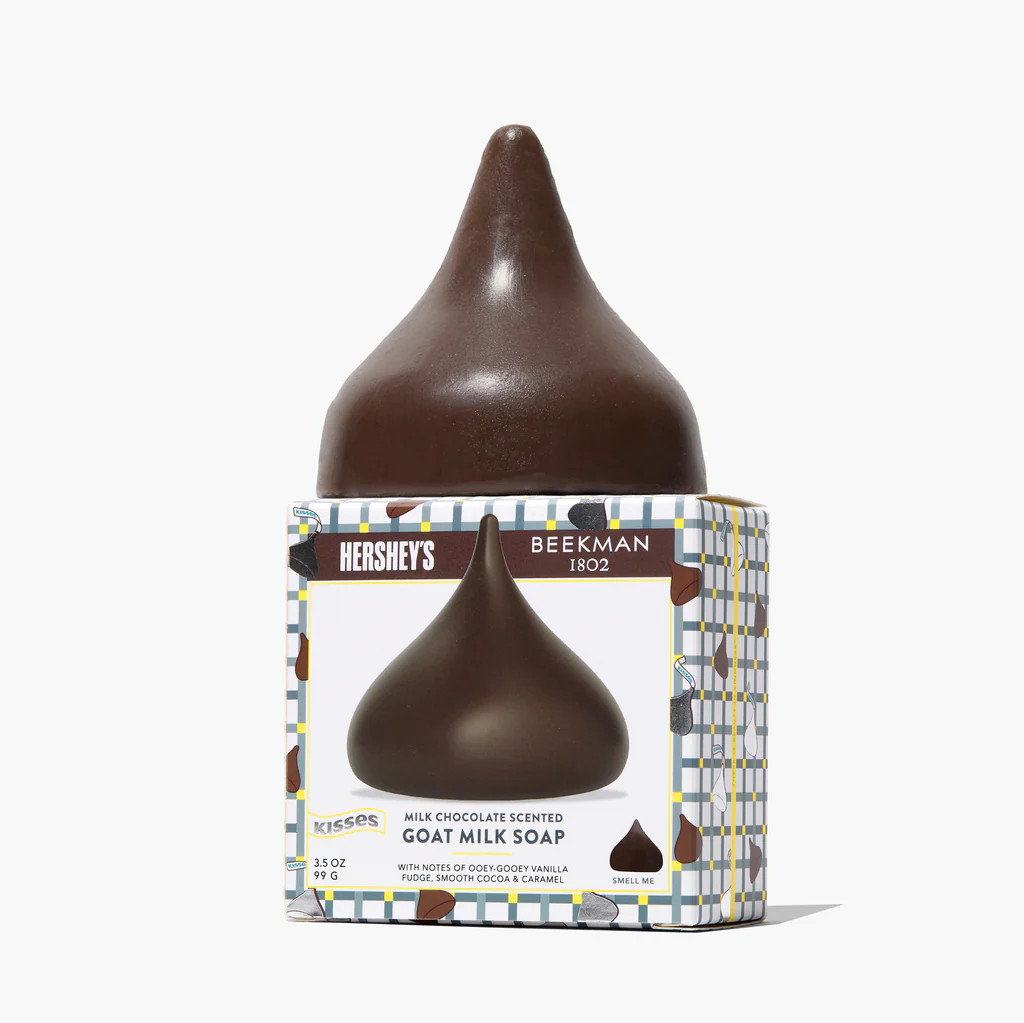 Limited-Edition Beekman 1802 x HERSHEY'S KISSES Milk Chocolate Goat Milk Soap | Beekman 1802