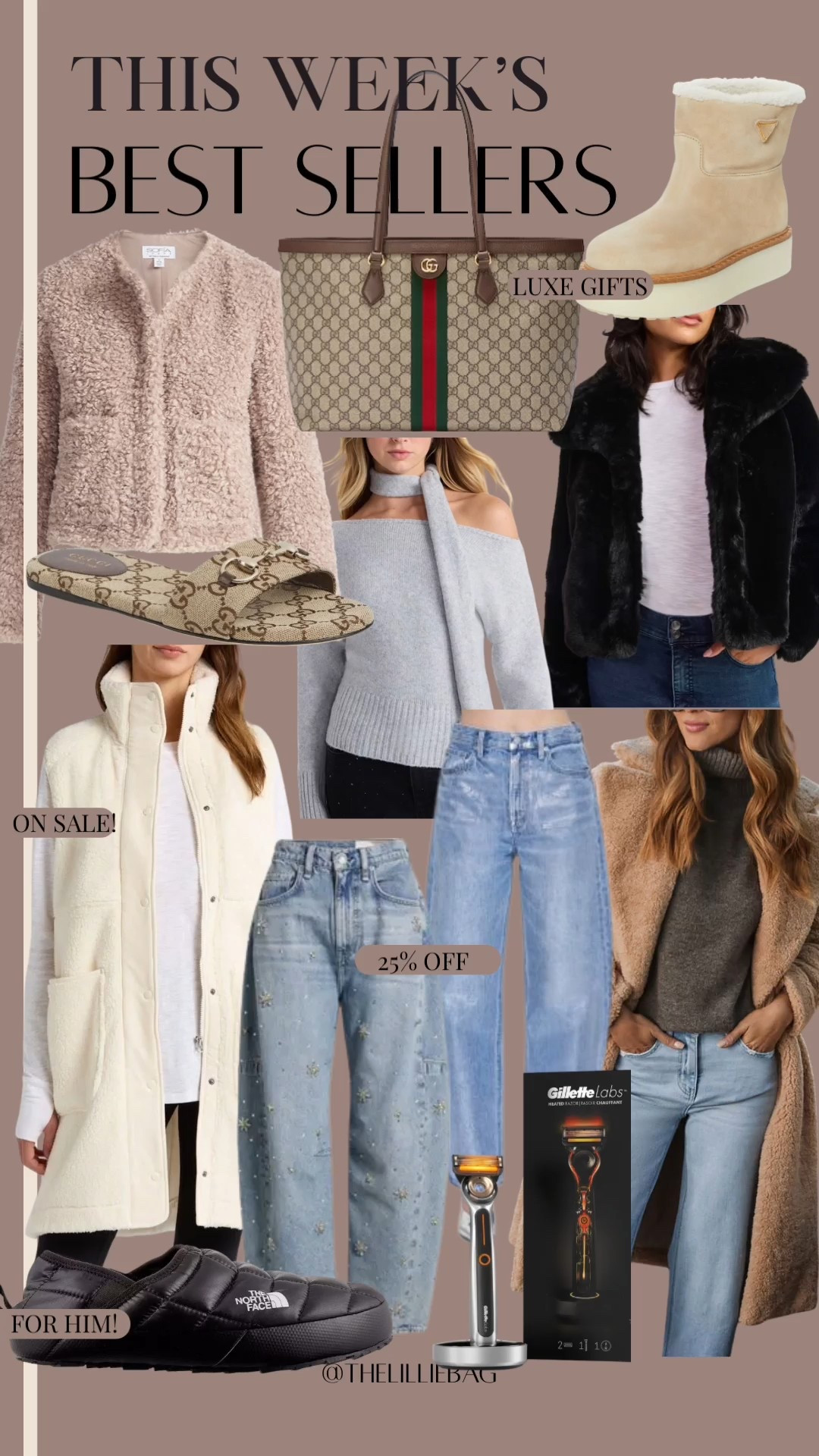 This week’s best sellers! Some items are on sale!⭐️ 

Faux fur. Jeans. Holiday outfit. Denim. Holiday party. Gifts for her. Gifts for him  

#LTKGiftGuide #LTKSaleAlert #LTKHoliday