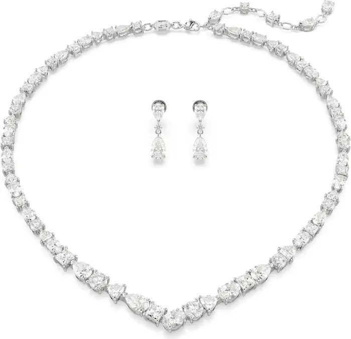 Swarovski Mesmera Crystal Necklace & Earrings Set | Nordstrom | Nordstrom