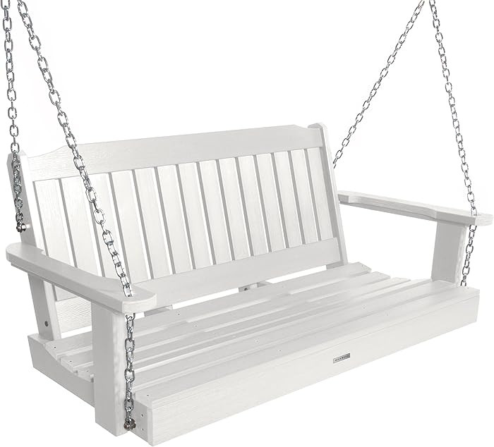 highwood Lehigh Porch Swing, 4 Feet, White | Amazon (US)