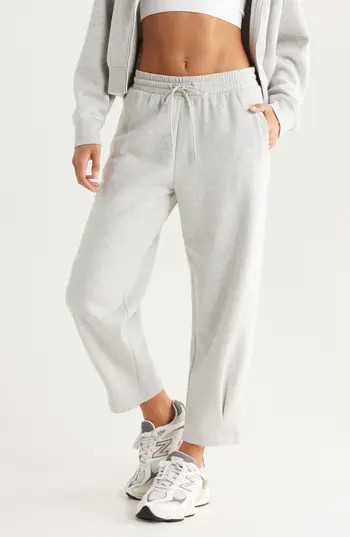 Zella Ultracozy Pleated Joggers in Grey Light Heather at Nordstrom Rack, Size Large | Nordstrom Rack