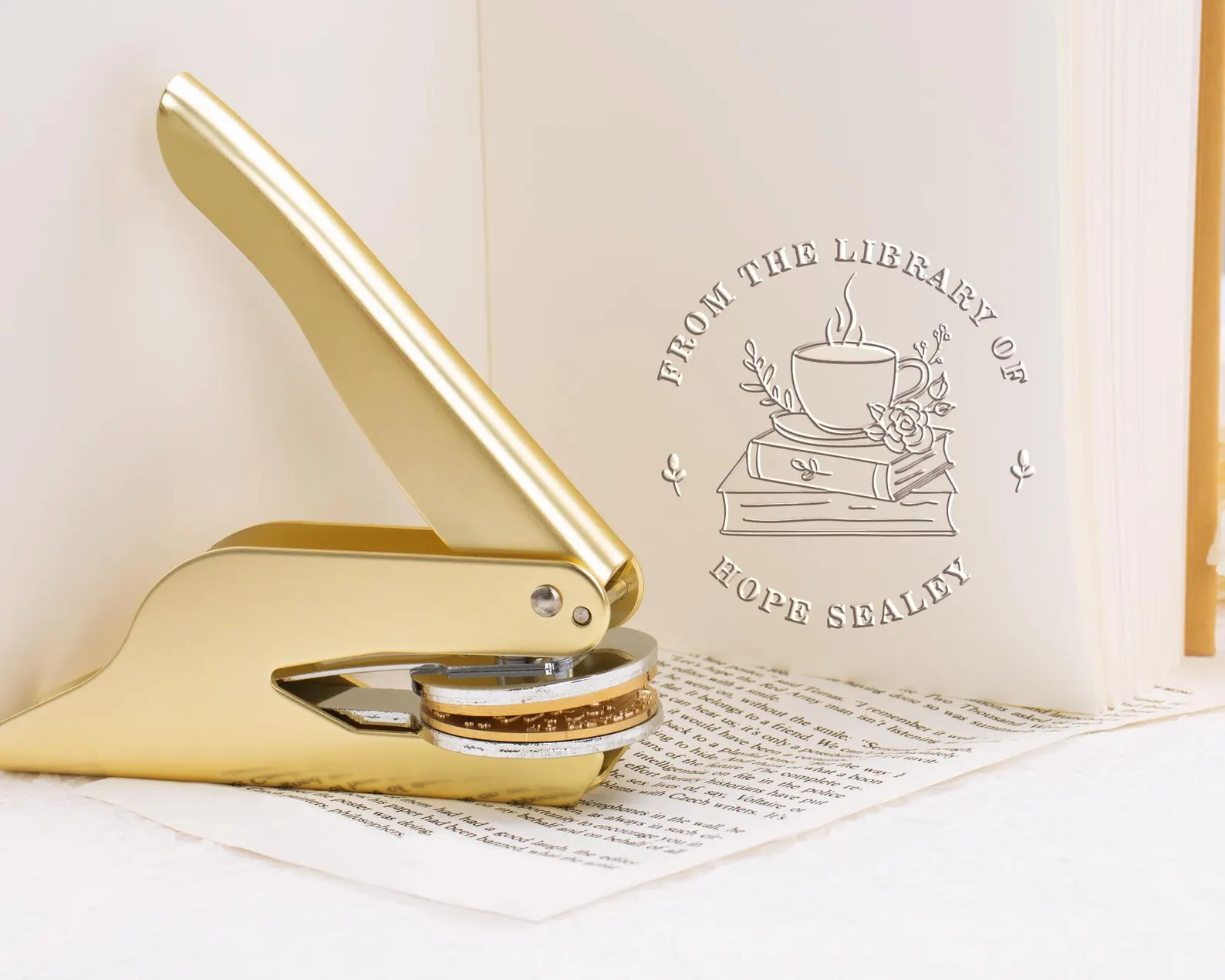 Personalized Book Embosser/custom Book Embosser/from the Library of Book Embosser/library Embosse... | Etsy (US)