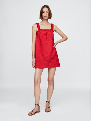 Gap × DÔEN Eyelet Shift Mini Dress | Gap (US)