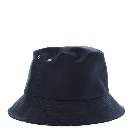 CHRISTIAN DIOR Oblique Reversible Teddy-D Brim Bucket Hat 58 Blue | Fashionphile