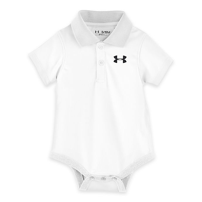 Under Armour® Polo Bodysuit in White | buybuy BABY | buybuy BABY