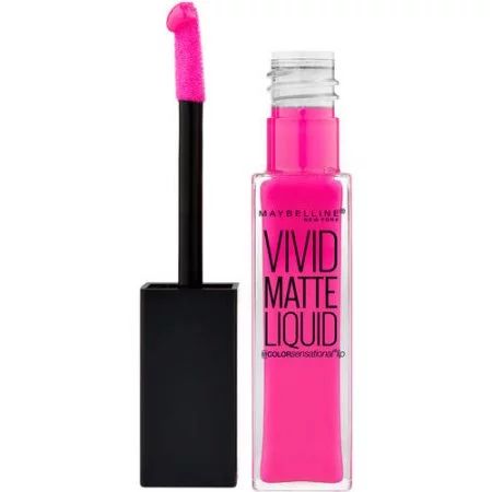 Maybelline Color Sensational Vivid Matte Liquid Lipstick, Electric Pink - Walmart.com | Walmart (US)
