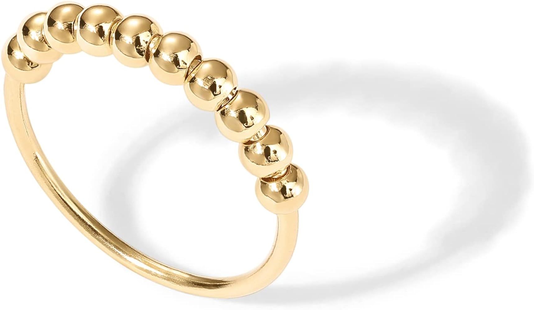 PAVOI Collana Regolabile Placcata Oro 14K – Catana Serpente Con Ciondoli A Sfera E Figaro, Gioiello Minimalista