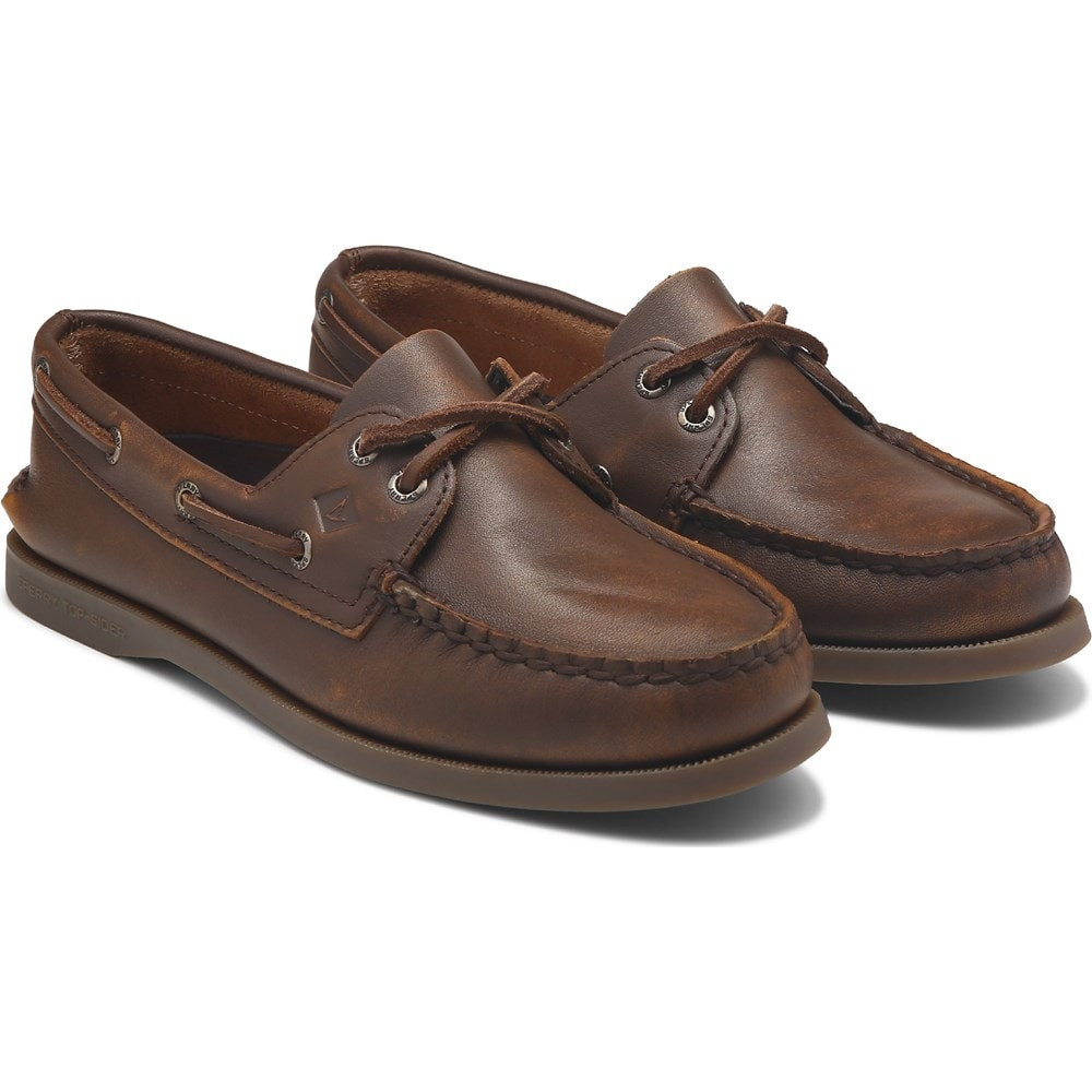 Women's Authentic Original 2 Eye Leather Boat Shoe | Famous Footwear