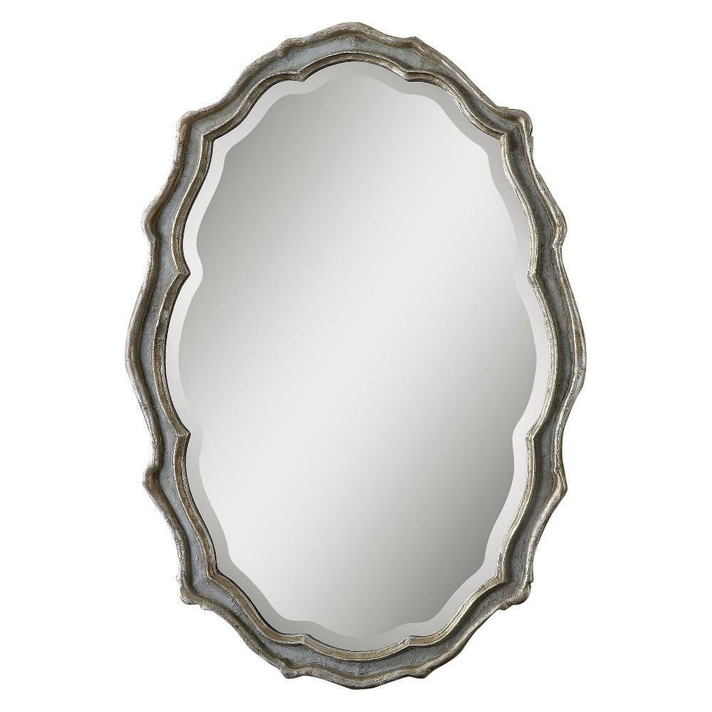 Oval Dorgali Decorative Wall Mirror Slate Blue - Uttermost | Target