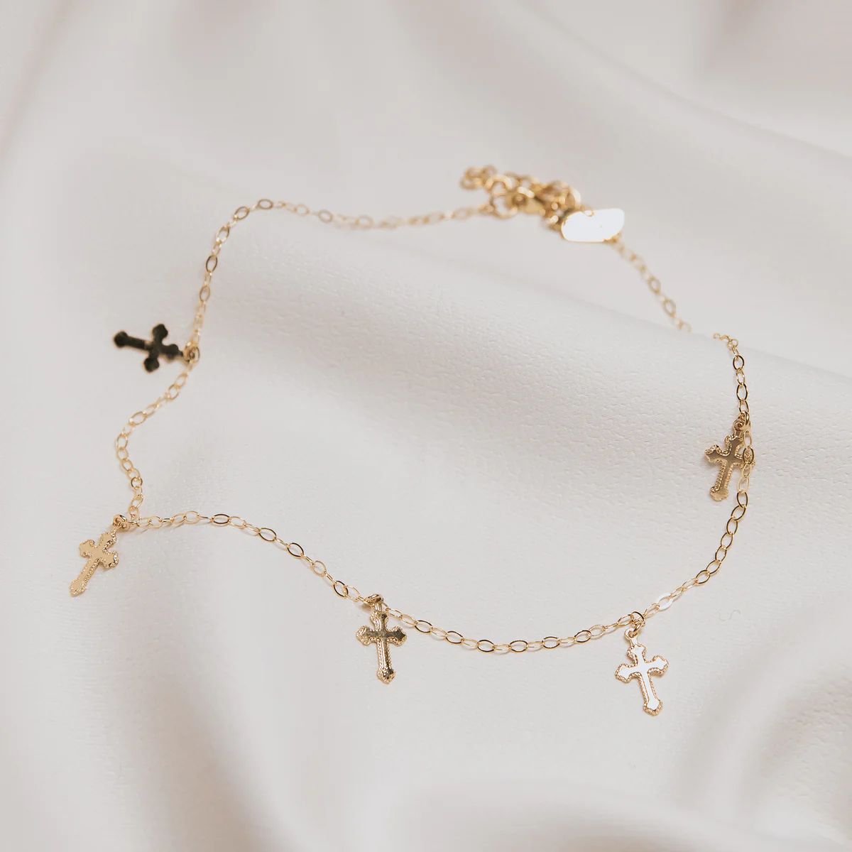 Tiny Crosses Necklace | Erin Fader Jewelry Design