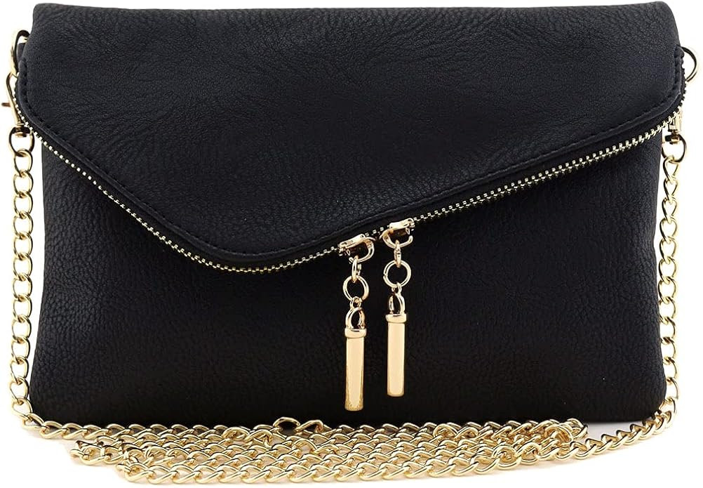 Envelope Wristlet Clutch Crossbody Bag with Chain Strap | Amazon (US)