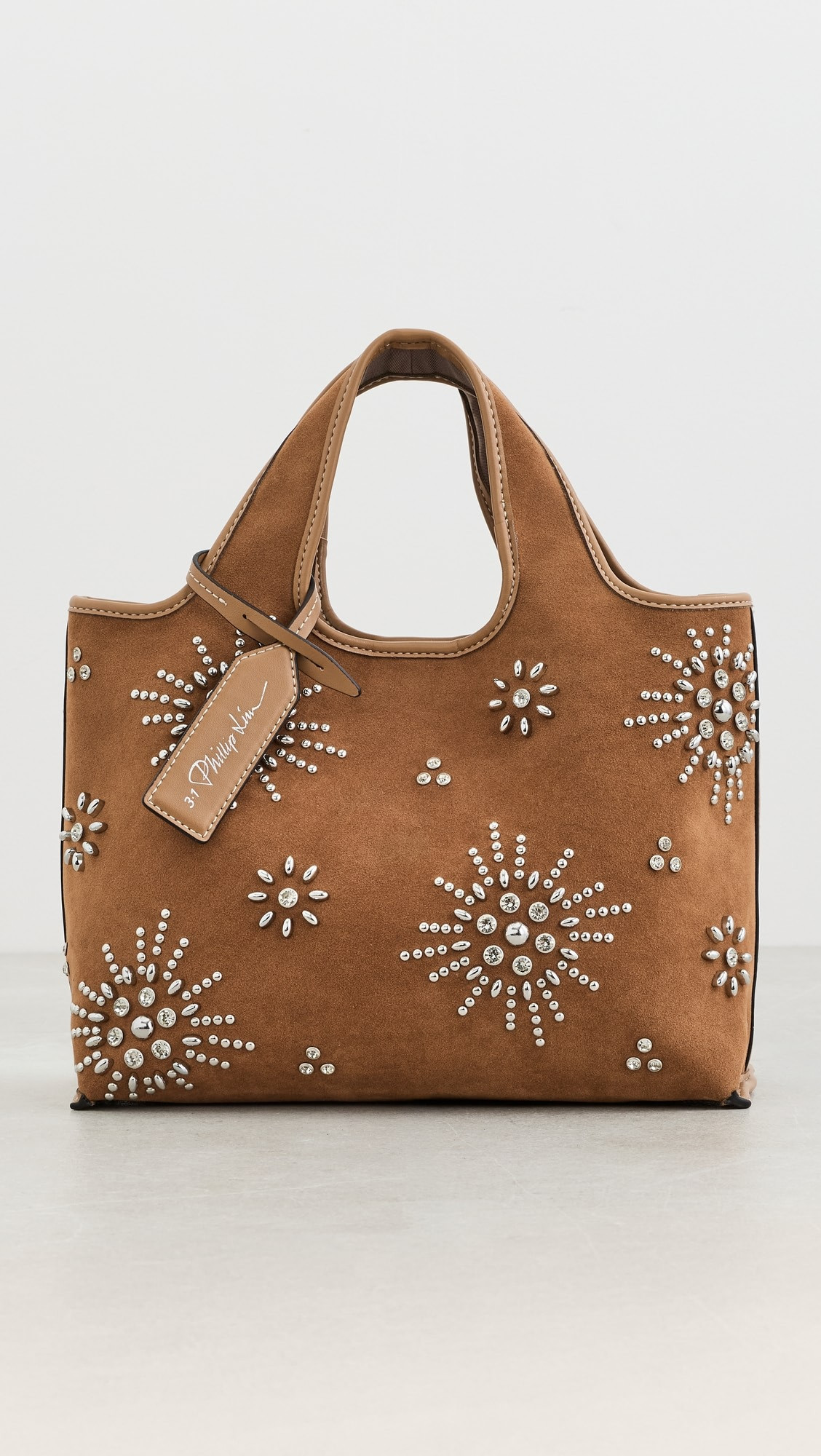 Faux Suede Market Tote with Studded Embellishments | Shopbop