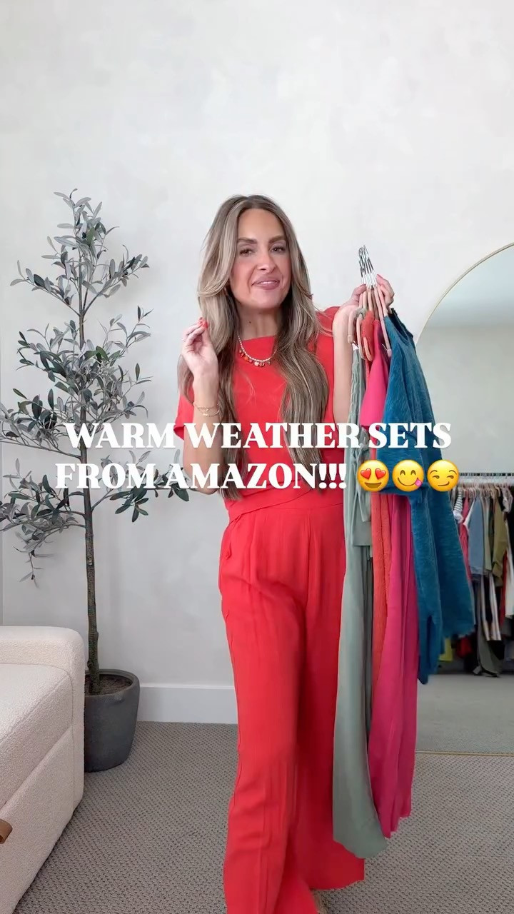 Spring sets from Amazon! Affordable fashion for summer and spring. Affordable sets. Warm weather fashion. Amazon ootd. Amazon sets. Cute sets from Amazon! 

 #LTKgrwm #LTKootd #LTKmomlife