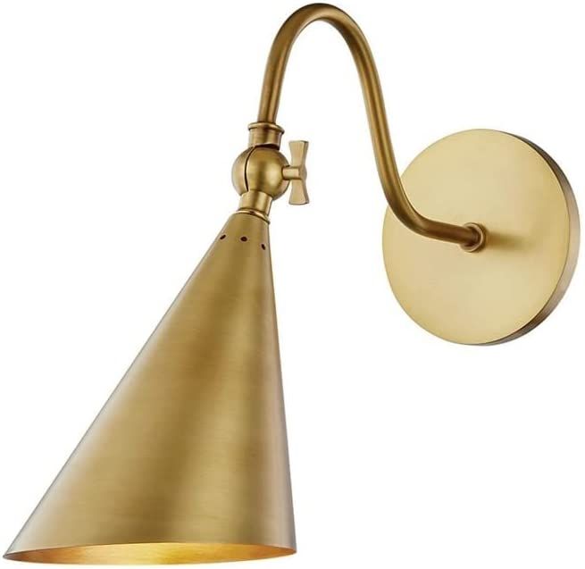 Mitzi H285101-AGB Lupe Wall Sconce, Brass | Amazon (US)