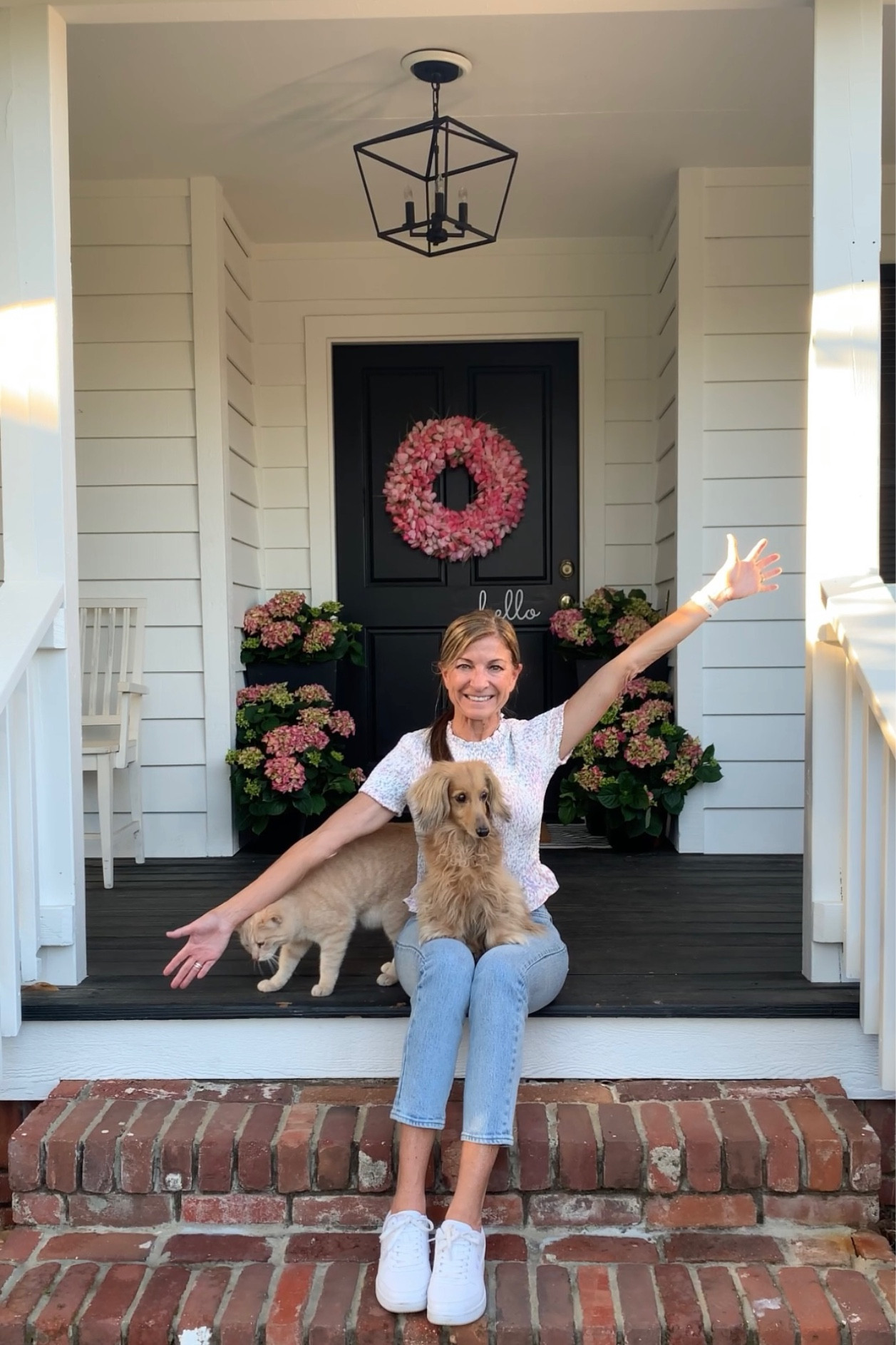 Some spring inspo for ya!! I have sourced this amazing tulip wreath and other spring items here ~ daisy doormat, hello spring doormat, planters, hello decal, my cute smocked/ruffled blouse and Levi’s.

#LTKhome #LTKstyletip #LTKSeasonal