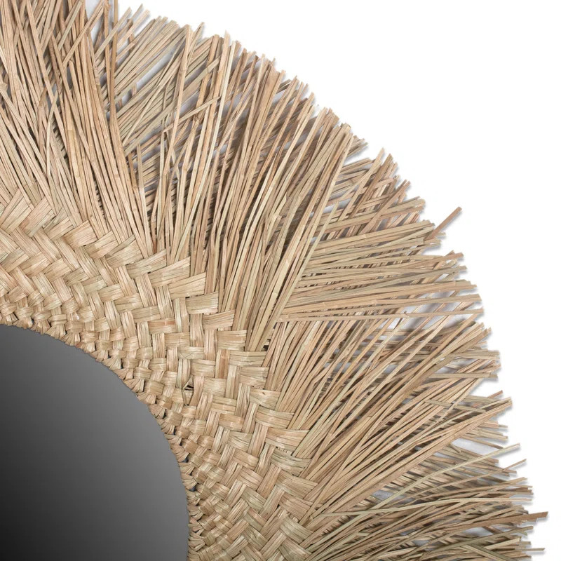 Braided Seagrass Round Wall Mirror | Wayfair North America