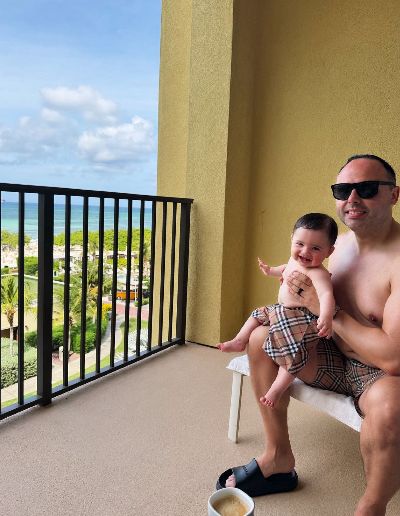 Dad & Baby Boy ~ matching Burberry swim in Aruba 🤎🥥

#LTKBaby #LTKTravel #LTKMens