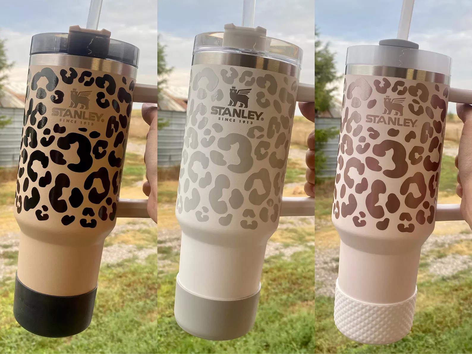 Stanley 40oz Tumbler, Leopard Tumbler, Personalized Stanley, Gift