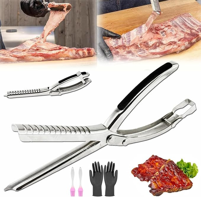 1 Set Rib Membrane Removal Tool,Stainless Steel Rib Prep Tool Membrane Remover,BBQ Rib Prep Tool ... | Amazon (US)