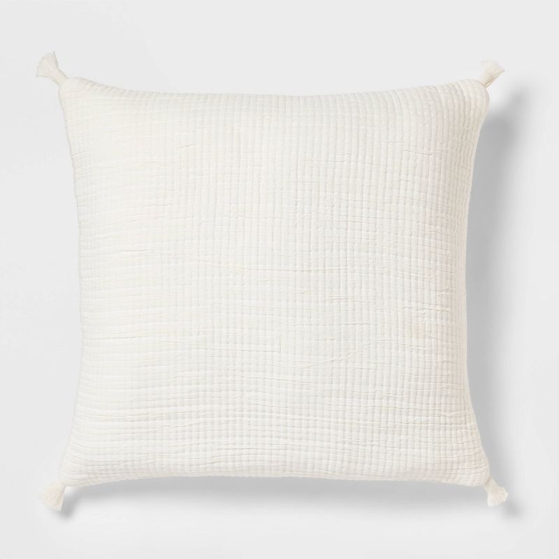 Euro Double Cloth Decorative Throw Pillow Cream - Threshold&#8482; | Target
