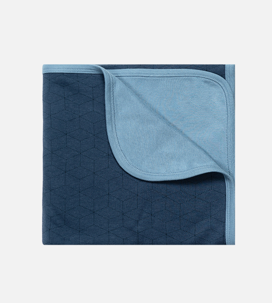 Bamboo Receiving Blanket - Geo Ocean Blue | Cariloha