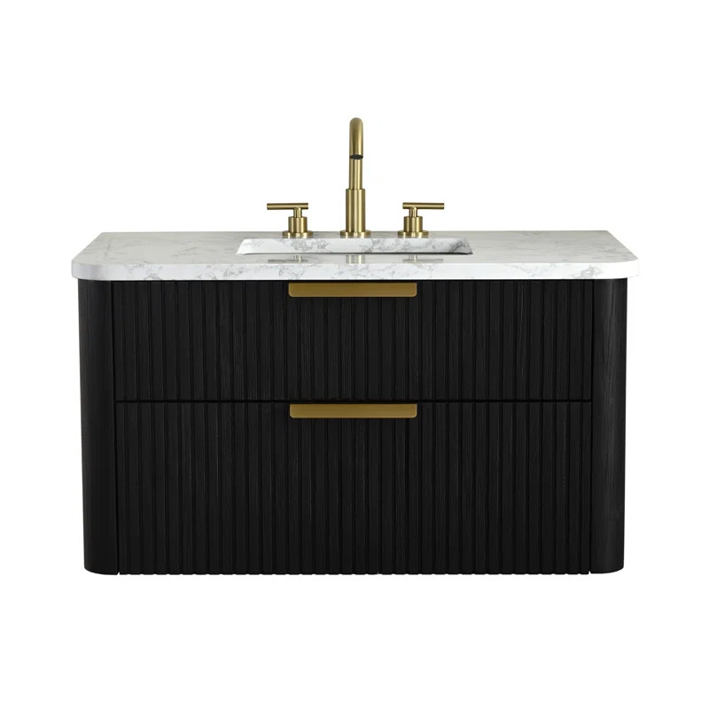 Liljan 36'' Wall-Mounted Single Bathroom Vanity | Wayfair North America