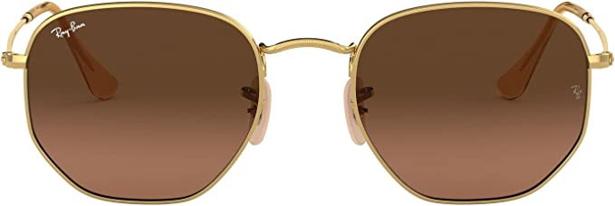 Ray-Ban Rb3548n Hexagonal Flat Lens Sunglasses | Amazon (US)