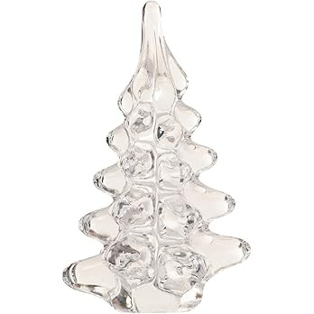 Creative Co-Op Mini Glass Christmas Tree Decor, Clear | Amazon (US)