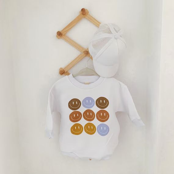 Baby Sweatshirt Romper Baby Shower Gift Sweatshirt Romper - Etsy | Etsy (US)