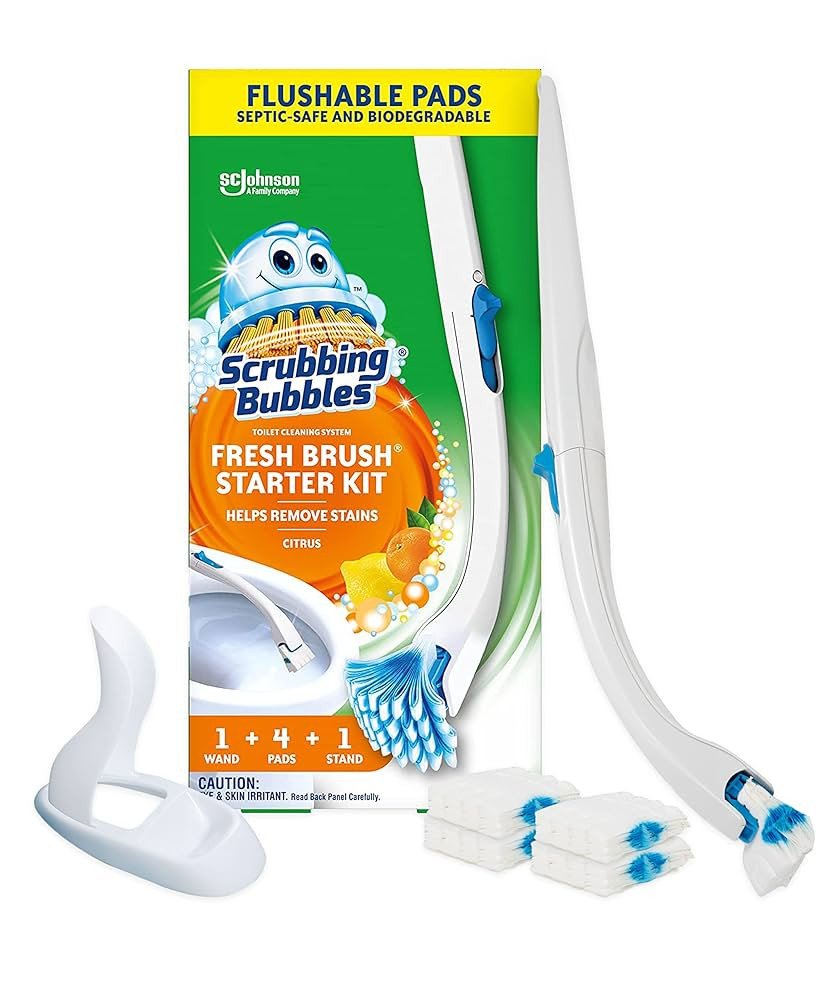 Scrubbing Bubbles Fresh Brush Toilet Bowl Cleaning System Starter Kit, Stain Removing, Citrus Act... | Amazon (CA)