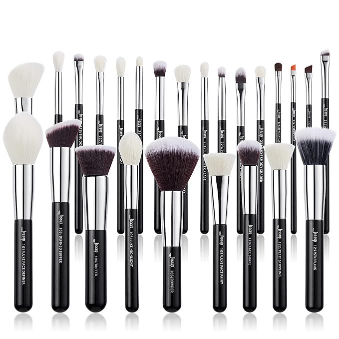 Jessup Brand 25pcs Professional Makeup Brush Set Beauty Cosmetic Foundation Powder Blusher Eyesha... | Amazon (US)