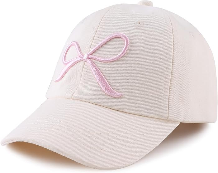 Girls Glitter Baseball Cap Kids Adjustable Ponytail Hat Toddler Summer Mesh Trucker Hats | Amazon (US)