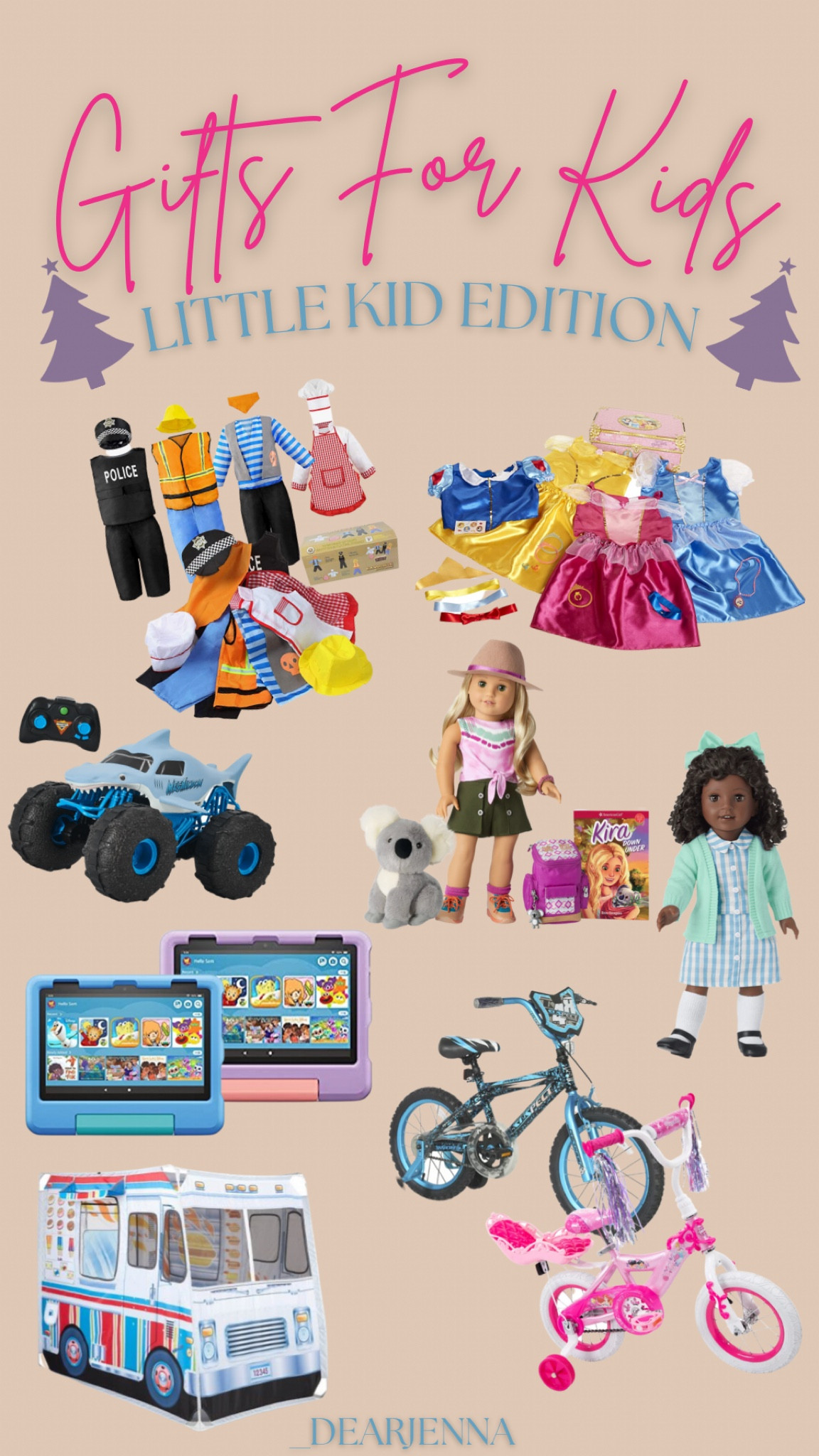 Gifts for the little kids in your life! Geared towards ages 3-8. Dress up, American Girl dolls, bikes, tables and more! Find the perfect holiday Christmas gifts for the children you love most! 

#LTKHoliday #LTKkids #LTKCyberweek
