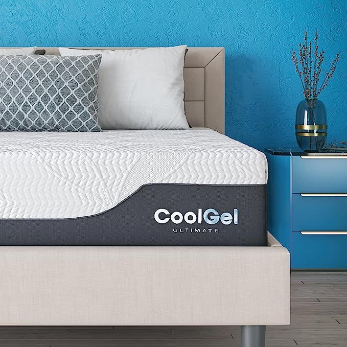 Classic Brands Cool Gel Chill Memory Foam 14-Inch Mattress with 2 BONUS Pillows |CertiPUR-US Cert... | Amazon (US)