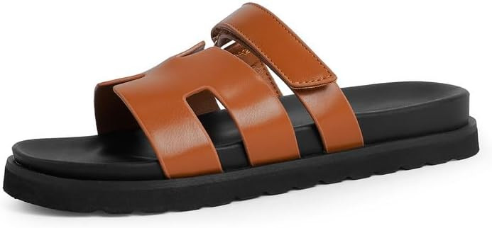 Modatope Womens Flat Sandals for Women H Sandals Womens Slide Sandals | Amazon (US)