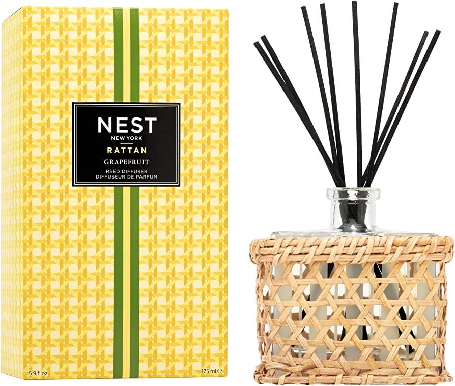 NEST New York Grapefruit Rattan Reed Diffuser, 5 Fluid Ounces | Amazon (US)