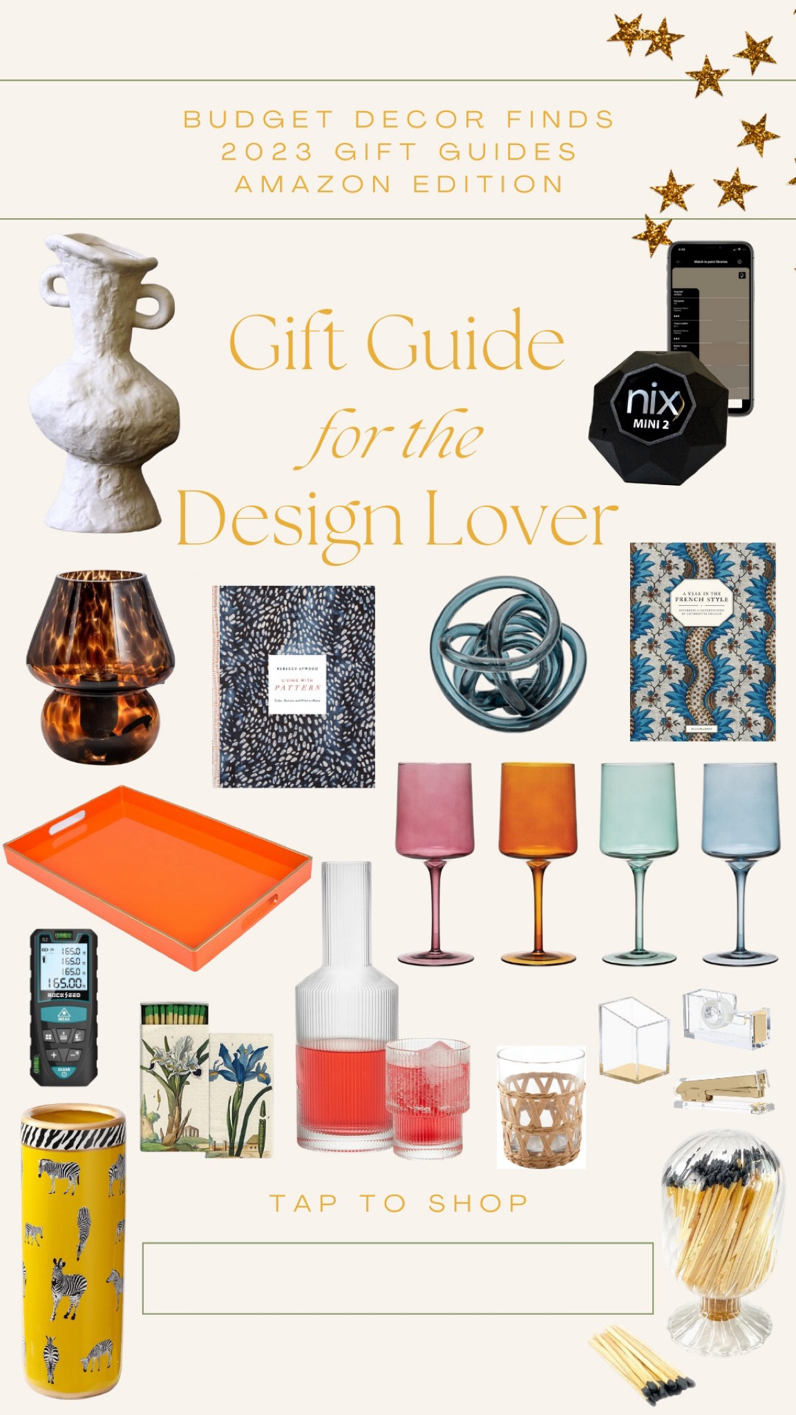 Shop my curated selection of items that are sure to delight any design lover on your list. From chic vases and colored stemware to bright umbrella stands and captivating books, these handpicked items will not only make the recipients smile but also elevate their living spaces.  #InteriorDesignGifts #DesignLoversGifts #GiftsForDecorEnthusiasts #HomeDecorGifts #StylishGiftIdeas #DesignInspiration #HolidayGiftGuide #GiftsForInteriorStyling #HomeRenovationGifts #InteriorDesignFinds #GiftsForHomeImprovement #DecoratingGifts #DesignerDecor #GiftsForSpaceEnhancement #InteriorAesthetics #FunctionalDesign #ElevateInteriors #DesignForLiving #GiftsToTransformSpaces #CreativeGifts #DesignAppreciation #HomeDesignEnthusiasts #GiftsToMakeHomesBeautiful

#LTKhome #LTKGiftGuide #LTKHoliday