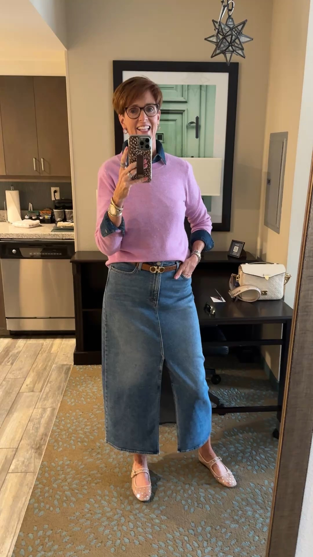 Hi! For reference, I am 55 years old, I am 6’1”. I have a 35” inseam. I wear a small or medium in most tops, an 8 or a 10 in most bottoms, an 8 in most dresses, and a size 9 shoe. 

Make sure to subscribe to my newsletter found in my bio so you don’t miss out on my must have favorites! And download the LTK app, follow my LTK shop, and favorite this post or your favorite items to get notified when they go on sale!

Over 50 fashion, tall fashion, workwear, everyday outfits, timeless outfits, Classic Outfits

spring outfit, travel outfit, ballet flats, wedding guest outfit, vacation outfit, travel essentials, organization, sweater dress, jeans, boots, loungewear, date night, watch now, office outfit, spring break outfit, living room refresh, home refresh, spring dresses, traveling style, South Carolina style, vacation style, denim skirt, cashmere sweater, denim shirt, Sam Edelman flats, layered style, spring transitional ootd, style over 50 

#LTKSeasonal #LTKWatchNow #LTKOver40