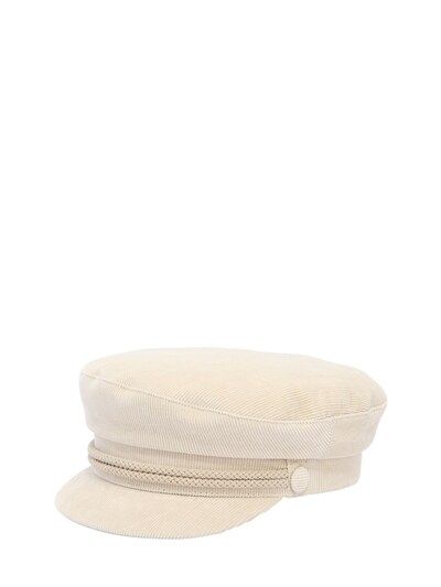 DON, Corduroy capitan's hat w/ rope detail, Beige, Luisaviaroma | Luisaviaroma